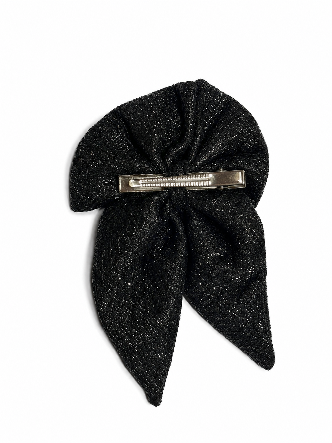 CHARCOAL BOW HAIRCLIP