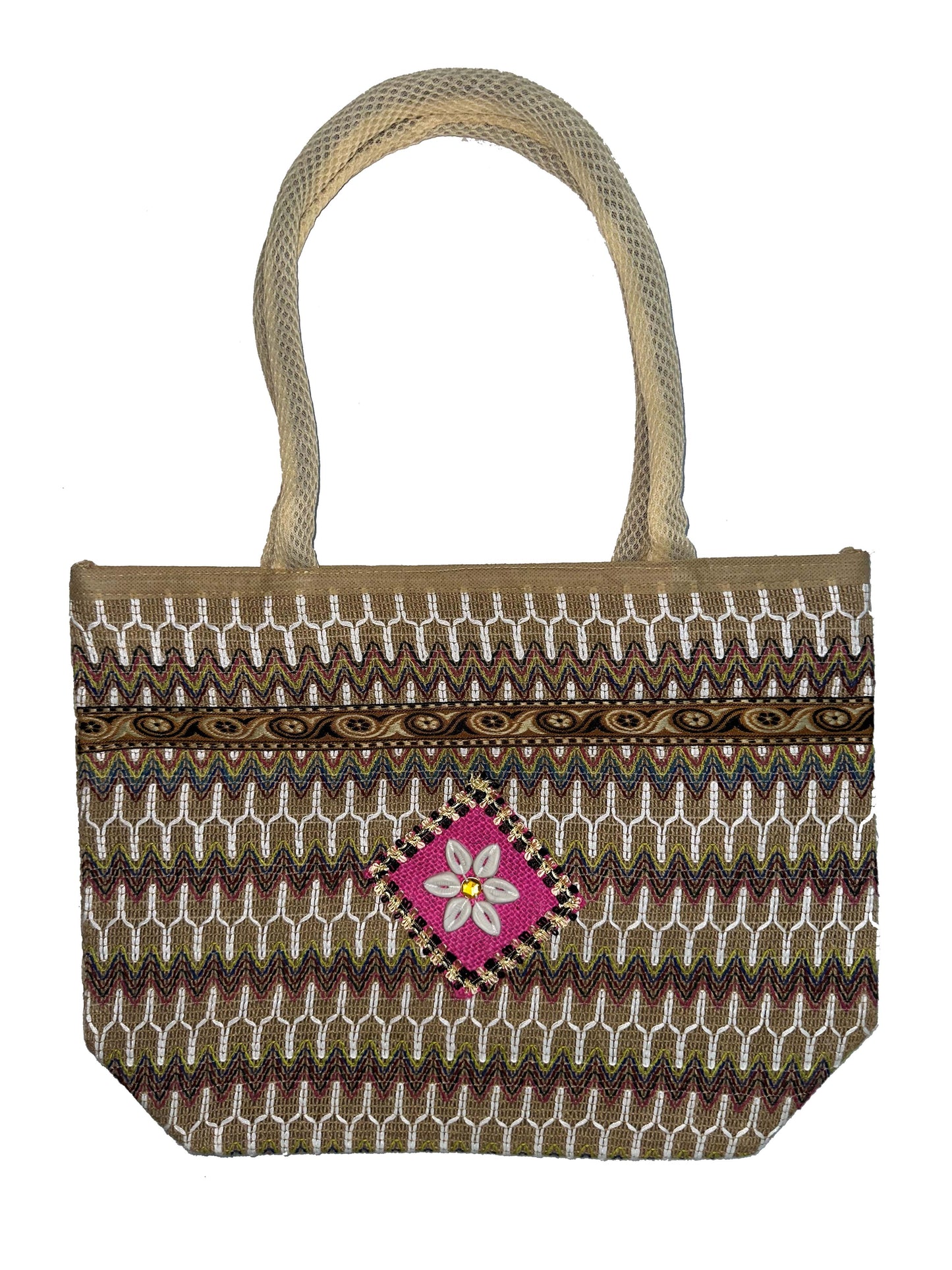 Beige Jute Bag