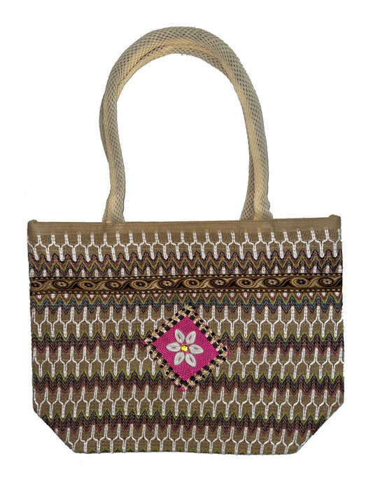 Beige Jute Bag