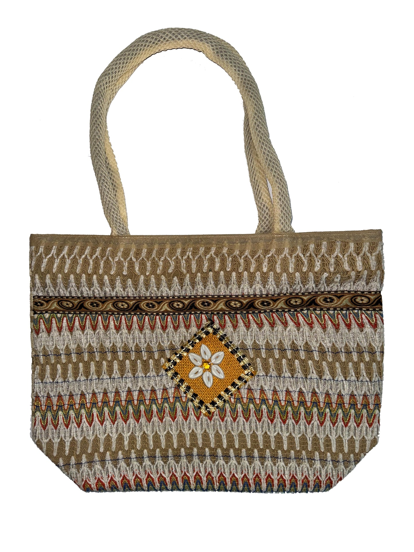 Beige Jute Bag