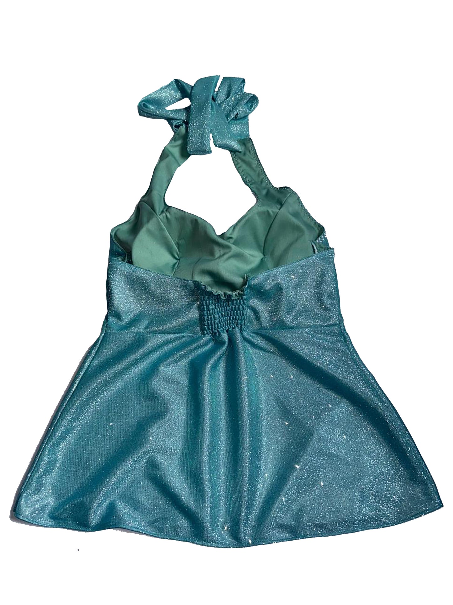 TEAL HALTERNECK